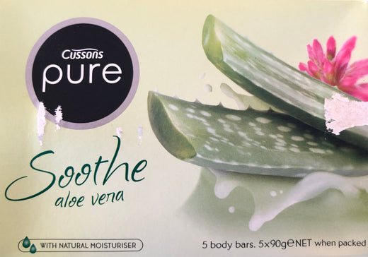 5-Pack of Cussons Pure Aloe Vera Soap - 90g each