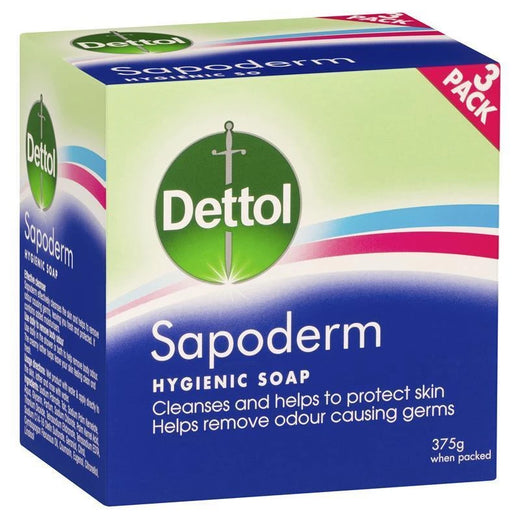 Dettol Sappoderm Bar Soap - 3 Pack