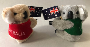 2" Clip-On Koala with Aussie Flag