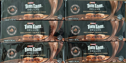 SALE - 6-PACK Tim Tam Decadent Triple Chocolate (6x165g) - OVERSTOCK