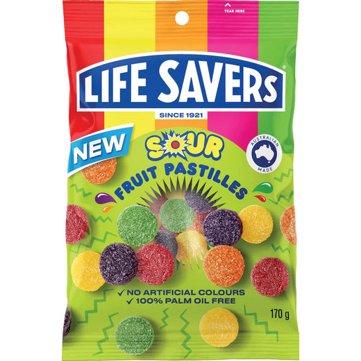 Nestle Life Savers SOUR Fruit Pastilles 170g