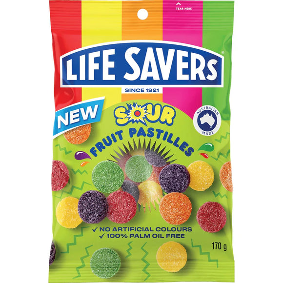 Nestle Life Savers SOUR Fruit Pastilles 170g