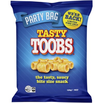 Tasty TOOBS Snack Party Bag 150g