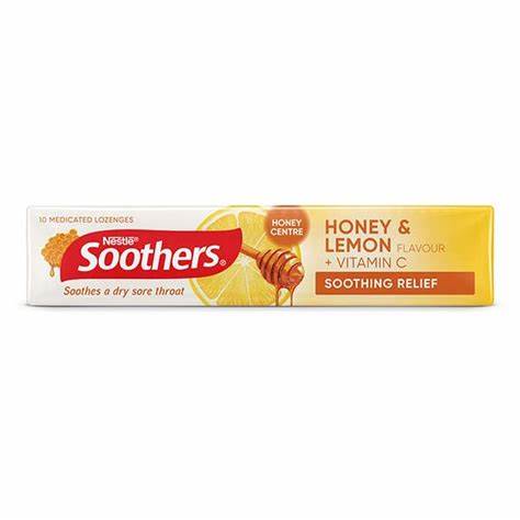 Nestle Soothers Honey & lemon 10 Count