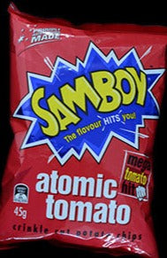 Samboy Atomic Tomato Chips - Original 45g