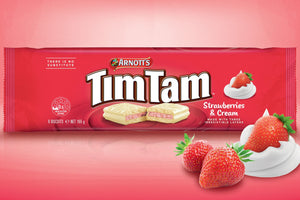 Arnotts Tim Tam Strawberries & Cream 165g (NEW!)
