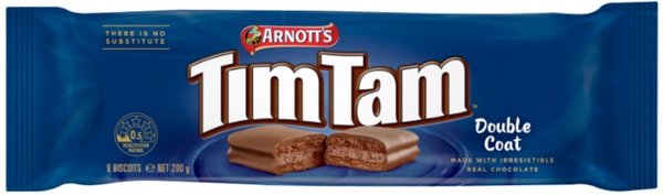 3x200g TIM TAMS Double Coat Chocolate Sandwich Biscuits Packs Arnott's  (Import)