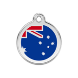 Aussie Flag Custom Pet / Dog / Cat ID Tag w/FREE USA Shipping