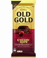 Cadbury Old Gold CHERRY RIPE DARK Chocolate Block 180g